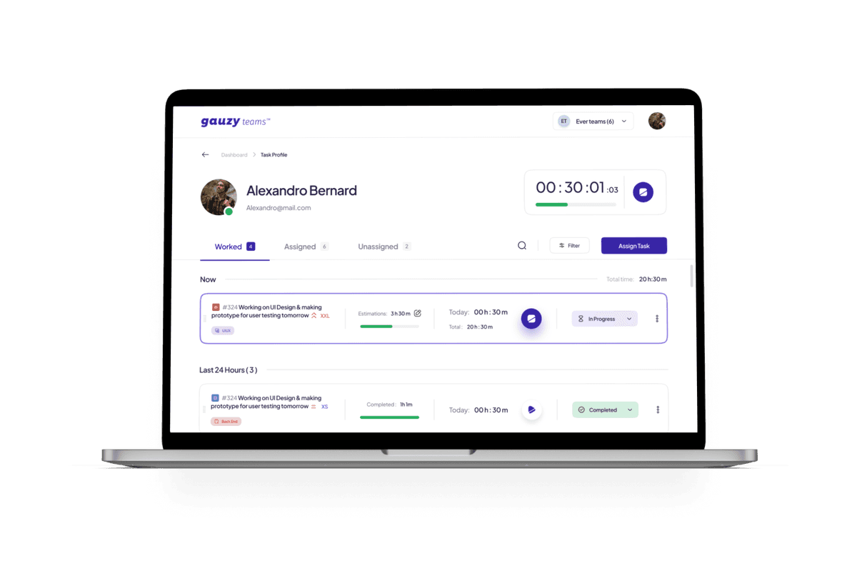 Feature screen